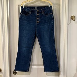 JCrew Mid-Rise Flare Crop Size 31